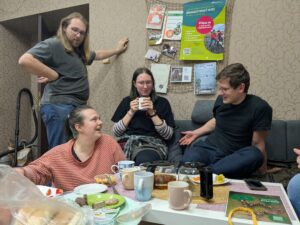 Setkání zástupců pražských článků Hnutí Brontosaurus Praha